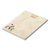 Drei Kokopelli spielen Flute Notizblock (Rotiert)