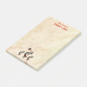 Drei Kokopelli spielen Flute Post-it Klebezettel (angewinkelt)