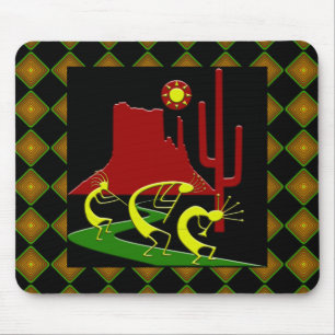 Drei Kokopellis auf der Koad Mousepad