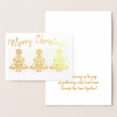 Drei komplizierte Weihnachtsbaum-Konturen nach Maß Folienkarte (Anzeige)