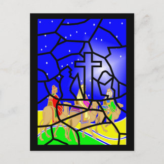 Drei Könige Christmas Postcard Feiertagspostkarte