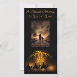 Drei Könige dein Foto und Gruß Feiertagskarte