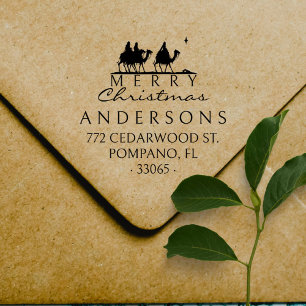 Drei Könige Elegante Weihnachten Rücksendeadresse Permastempel