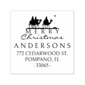 Drei Könige Elegante Weihnachten Rücksendeadresse Permastempel (Design)