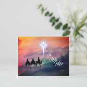 Drei Könige flache Grußkarte (Stehend Vorderseite)