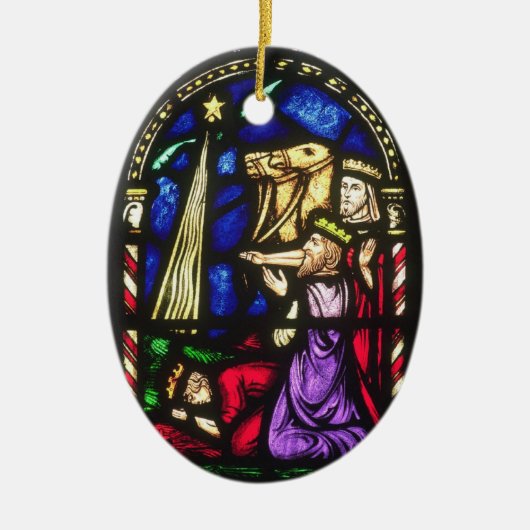 Drei Könige Following der Stern Keramik Ornament (Vorne)