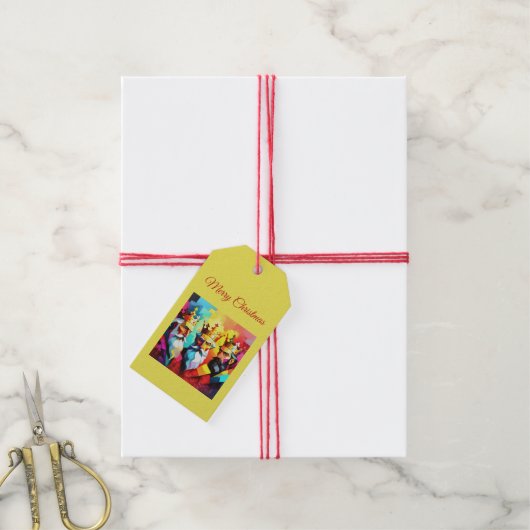 Drei Könige Geschenkanhänger (Mit Garn)
