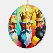 Drei Könige Keramik Ornament (Links)