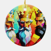 Drei Könige Keramik Ornament (Hinten)
