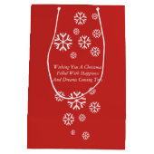 Drei Könige mit Geschenken für das Baby Jesus Weih Mittlere Geschenktüte (Rückseite)