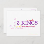 Drei Könige Postkarte (Vorne/Hinten)