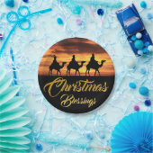 Drei Könige reiten Kamele | Weihnachts-Segnungen Pappteller (Party)