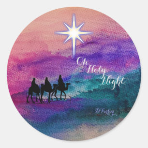 Drei-Könige-Sticker Runder Aufkleber