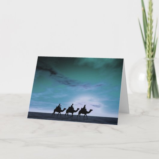 Drei Könige Sunset 3 Feiertagskarte (Vorderseite)