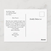 Drei Könige Weihnachtsgrüße religiöse Postkarte (Rückseite)