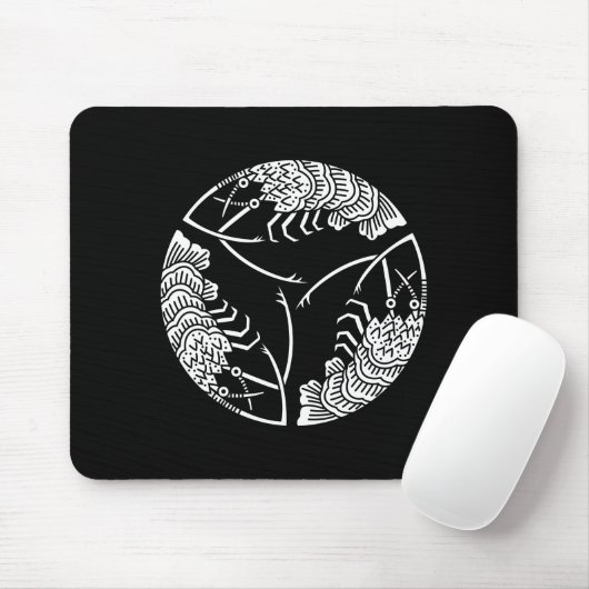 Drei Kopf-an-Schwanz-Langusten-Mouse-Pads Mousepad (Mit Mouse)
