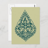 DREI KOPF BUDDHA PRAYING LAO, THAI & CAMBODA POSTKARTE (Vorne/Hinten)