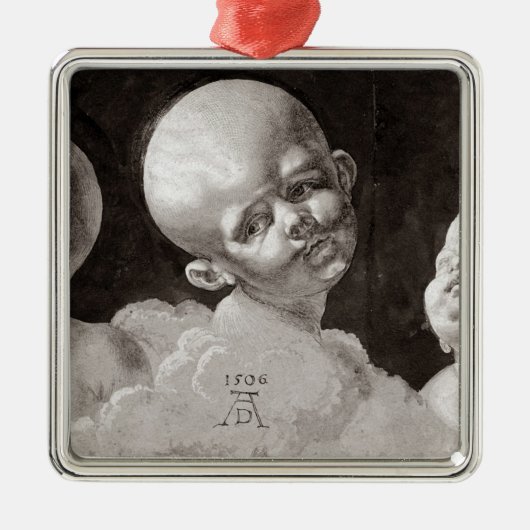 Drei Köpfe von Kindern, 1506 Silbernes Ornament (Vorne)