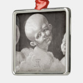 Drei Köpfe von Kindern, 1506 Silbernes Ornament (Links)