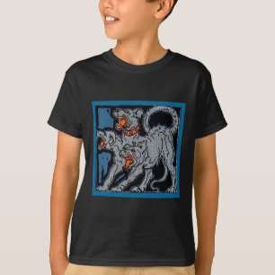 Drei-Köpfiger Hundeshirt T-Shirt
