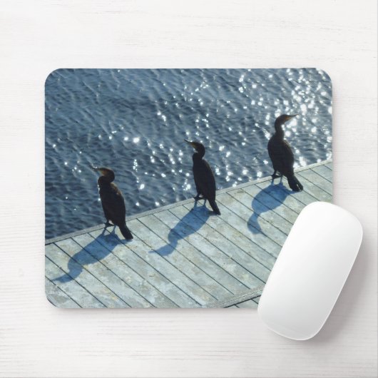 Drei Kormorane Mousepad (Mit Mouse)