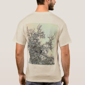 Drei Krähen in einem digitalen Universum T-Shirt (Rückseite)