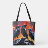 Drei Krähen Tasche (Rückseite)
