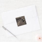 Drei Krater im östlichen Hellasgebiet M Quadratischer Aufkleber (Umschlag)