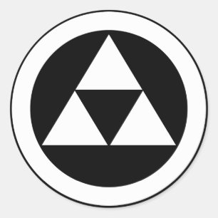 Drei Kreiswaagen Runder Aufkleber