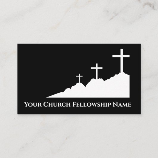 Drei Kreuze auf dem Mound Logo2 Pfarrkirche Visitenkarte (Vorderseite)