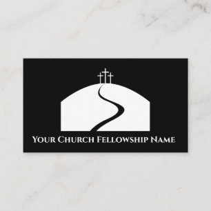 Drei Kreuze auf der Pfarrkirche für das Mound-Logo Visitenkarte
