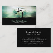 Drei Kreuze, Christentum, religiös Visitenkarte (Vorne/Hinten)