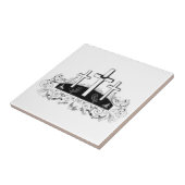 Drei Kreuze Fliese (Seite)