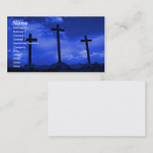 Drei Kreuze Geschäftskartenkunst Jesuss Visitenkarte (Vorne/Hinten)