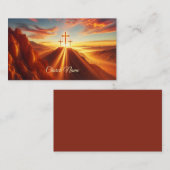 Drei Kreuze in der Wüste Visitenkarte (Vorne/Hinten)