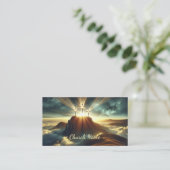 Drei Kreuze in einer Himmlischen Landschaft Visitenkarte (Stehend Vorderseite)