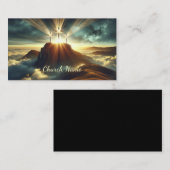 Drei Kreuze in einer Himmlischen Landschaft Visitenkarte (Vorne/Hinten)