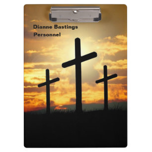 Drei Kreuze Klemmbrett