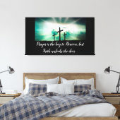 Drei Kreuze Leinwanddruck (Insitu (Schlafzimmer))
