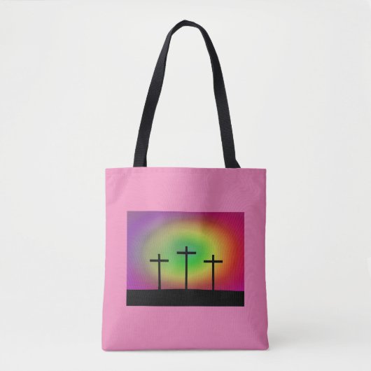 Drei Kreuze leuchten Tasche (Vorderseite)
