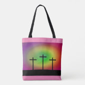 Drei Kreuze leuchten Tasche (Rückseite)