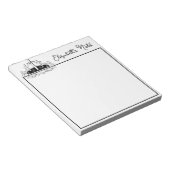 Drei Kreuze personalisiert Notizblock (angewinkelt)