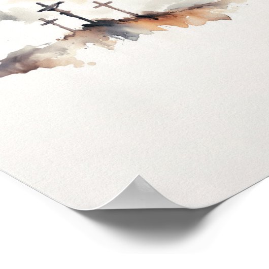 Drei Kreuze Poster (Ecke)