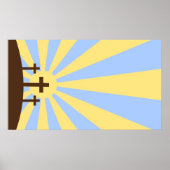 Drei Kreuze Poster (Vorne)