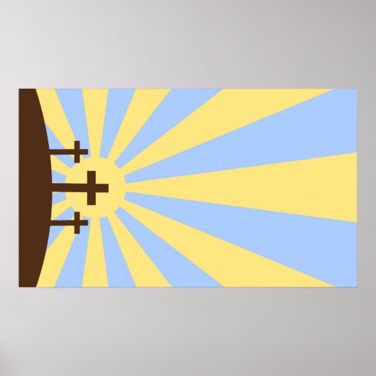 Drei Kreuze Poster (Vorne)