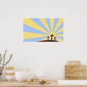 Drei Kreuze Poster (Küche)