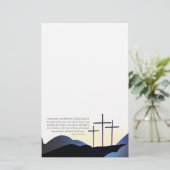 Drei Kreuzungen Briefpapier (Stehend Vorderseite)