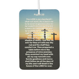 Drei Kreuzungen Psalm 23 Sunset Memorial Autolufterfrischer