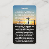 Drei Kreuzungen Psalm 23 Sunset Memorial Prayer Ca Visitenkarte (Vorderseite)