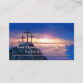 Drei Kreuzungen Rosa Sunrise Church Visitenkarte (Vorderseite)